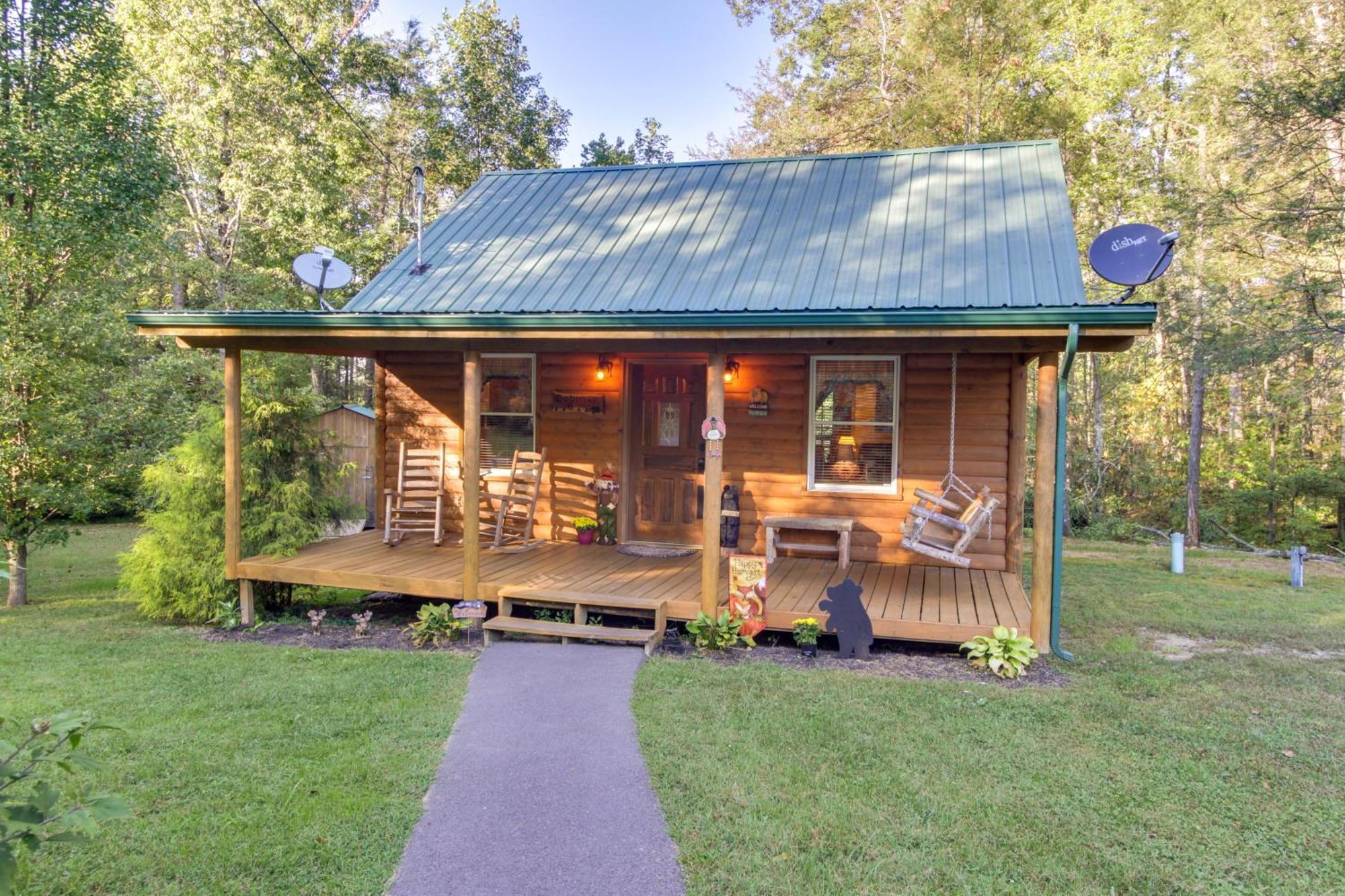 Pet-Friendly Cosby Log Cabin With Backyard And Porch! المظهر الخارجي الصورة